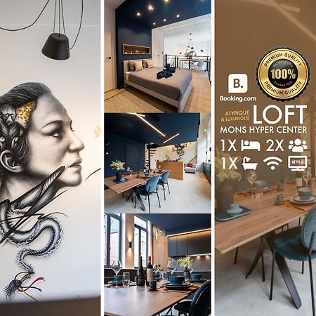 Atypique Loft Mons City Center Bagian luar foto