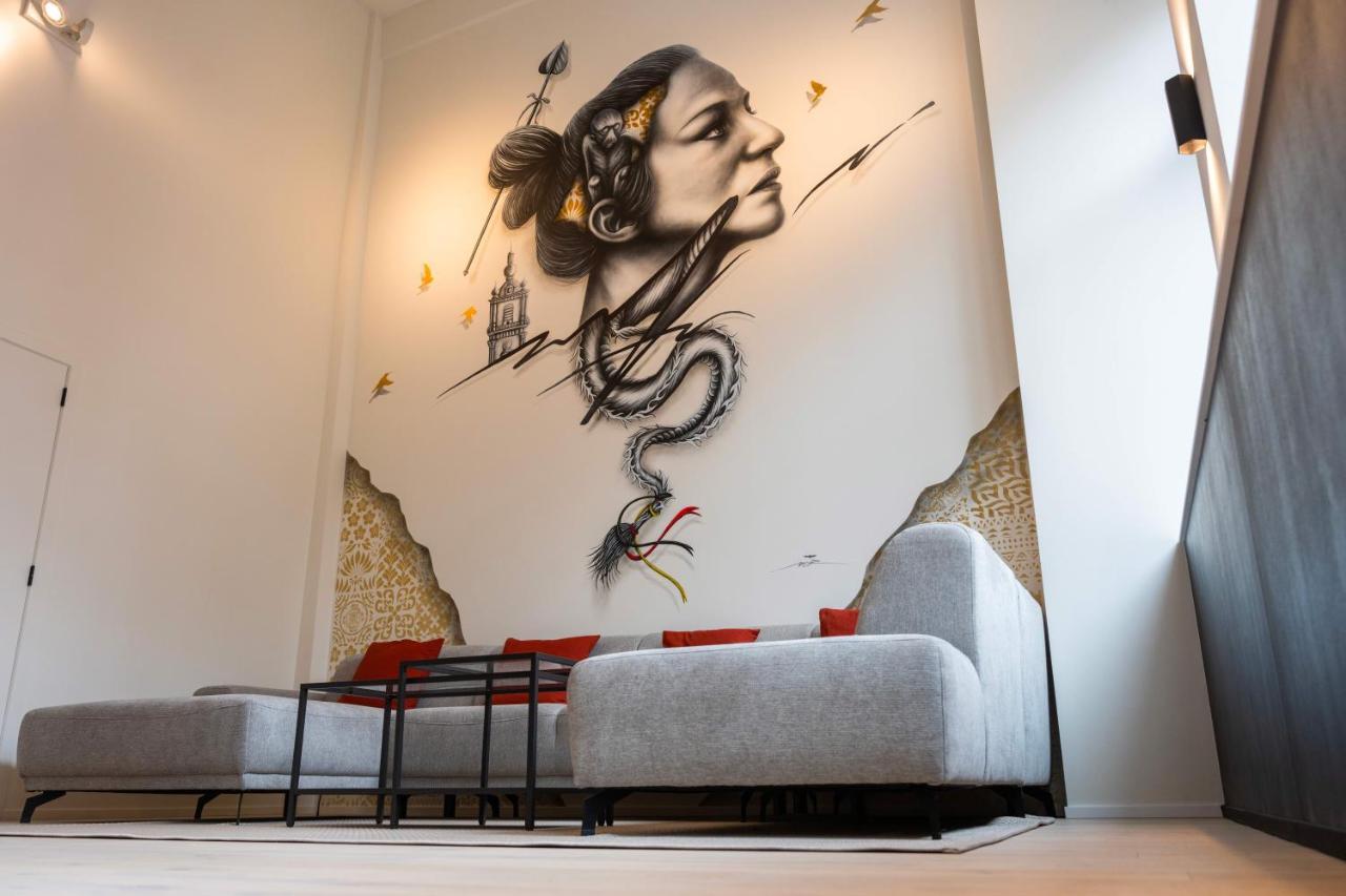 Atypique Loft Mons City Center Bagian luar foto
